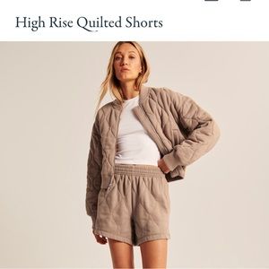 Abercrombie high rise quilted short